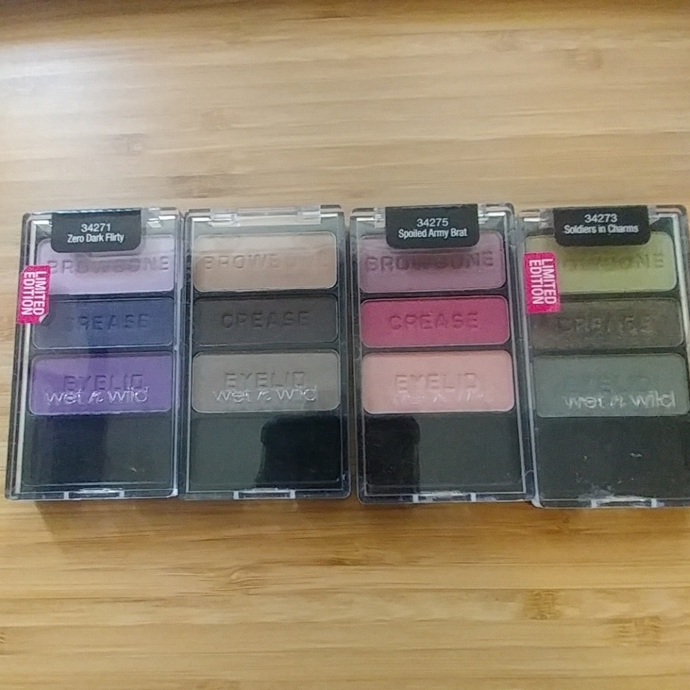 Limited Edition Wet n wild army palettes